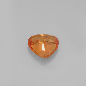 0.77캐럿 천연 오렌지 사파이어, 트릴리언, 5.5×5.4 mm, VVS-VS