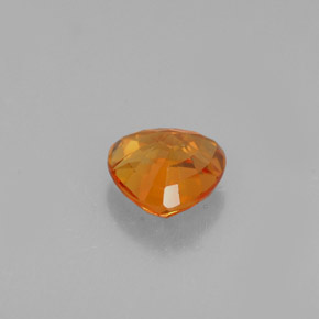 0.84캐럿 천연 만다린 오렌지 사파이어, 트릴리언, 5.5×5.5 mm, VVS-VS