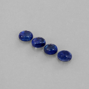 캐럿 천연 블루 사파이어 보석, 투명한, 5×4.1 mm, 투명/반투명
