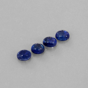 캐럿 천연 블루 사파이어 보석, 투명한, 5×4.1 mm, 투명/반투명