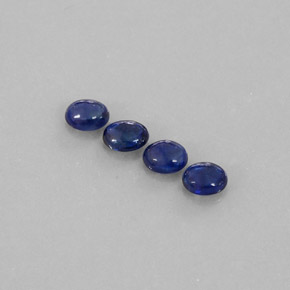 캐럿 천연 블루 사파이어 보석, 투명한, 4.9×4 mm, 투명/반투명