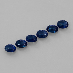 캐럿 천연 블루 사파이어 보석, 투명한, 5.1×4.2 mm, 투명/반투명
