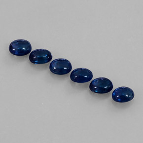 캐럿 천연 블루 사파이어 보석, 투명한, 5.1×4.2 mm, 투명/반투명