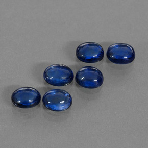 캐럿 천연 블루 사파이어 보석, 투명한, 5×4.1 mm, 투명/반투명