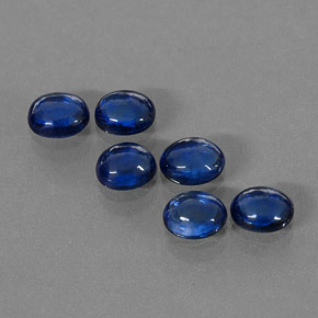 캐럿 천연 블루 사파이어 보석, 투명한, 5×4.1 mm, 투명/반투명