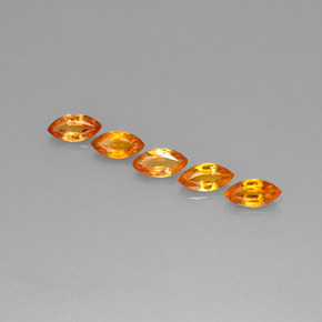 2.76캐럿 천연 Apricot Orange  사파이어 보석, 마퀴즈, 7.2×3.6 mm, VVS-VS