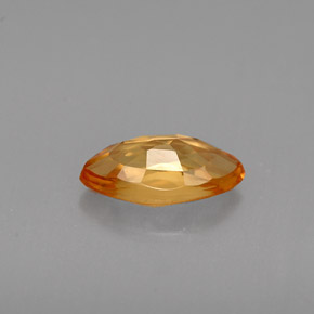 0.79캐럿 천연 골든 옐로우 사파이어, 마퀴즈, 7.8×4.1 mm, VVS-VS