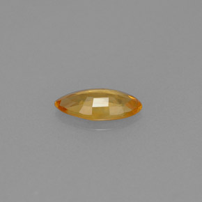 0.50캐럿 천연 골든 옐로우 사파이어, 마퀴즈, 7.7×3.7 mm, VS