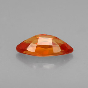 0.97캐럿 천연 레드 오렌지 사파이어, 마퀴즈, 8.8×4.4 mm, VVS