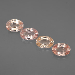 캐럿 천연 멀티컬러 사파이어 보석, 타원형 컷, 5.7×3.8 mm, VVS-VS