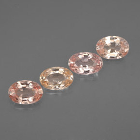 캐럿 천연 멀티컬러 사파이어 보석, 타원형 컷, 5.7×3.8 mm, VVS-VS
