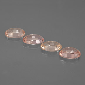 캐럿 천연 멀티컬러 사파이어 보석, 타원형 컷, 5.7×3.8 mm, VVS-VS