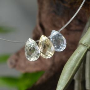 2.12캐럿 천연 멀티컬러 사파이어 보석, 브리올레트, 5.8×3.9 mm, VVS