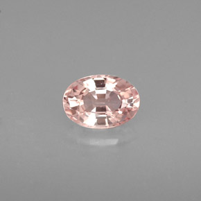 0.70캐럿 천연 라이트 로즈 사파이어, 타원형 컷, 6×4.2 mm, VVS