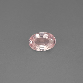 0.51캐럿 천연 핑크 사파이어, 타원형 컷, 5.9×4.1 mm, VS