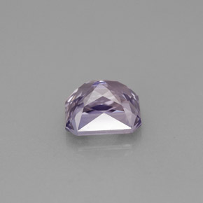 1.86캐럿 천연 라이트 바이올렛 사파이어, 에메랄드 컷, 6.9×5.9 mm, VVS