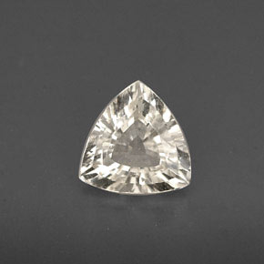 0.97캐럿 천연 라이트 옐로우 사파이어, 트릴리언, 6.4×6.3 mm, VVS-VS