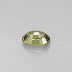 0.67캐럿 천연 그린 사파이어, 타원형 컷, 6×4.2 mm, VS