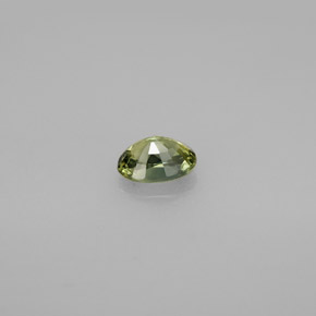 0.65캐럿 천연 옐로우 그린 블루 사파이어, 타원형 컷, 6×4.2 mm, VVS-VS