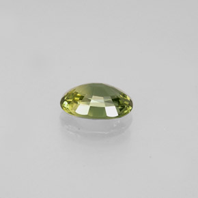 0.62캐럿 천연 옐로우 그린 블루 사파이어, 타원형 컷, 6.1×4.2 mm, VVS
