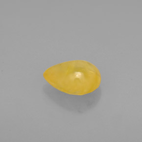 1.22캐럿 천연 골든 옐로우 사파이어, 투명한, 7.1×6 mm, 투명/반투명
