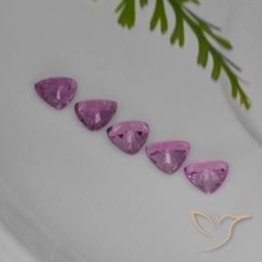 1.44캐럿 천연 깊은 핑크빛 퍼플 사파이어 보석, 트릴리언, 4.1×4 mm, VVS-VS