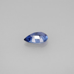 0.81캐럿 천연 블루 사파이어, 배 모양, 7.1×5.1 mm, VVS
