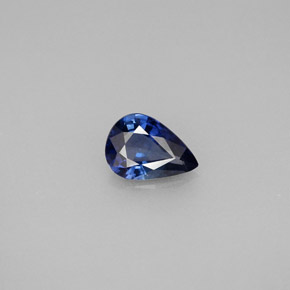 0.74캐럿 천연 블루 사파이어, 배 모양, 7.1×5 mm, VVS