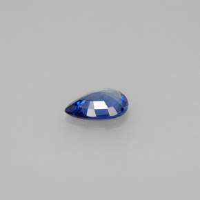 0.69캐럿 천연 블루 사파이어, 배 모양, 7×5.1 mm, VVS