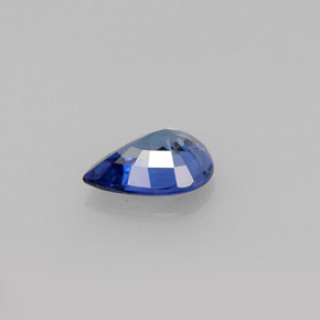 0.75캐럿 천연 블루 사파이어, 배 모양, 6.9×5.1 mm, VVS