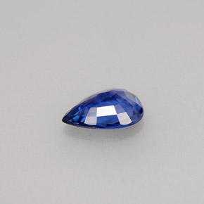 0.66캐럿 천연 블루 사파이어, 배 모양, 6.9×5.1 mm, VS