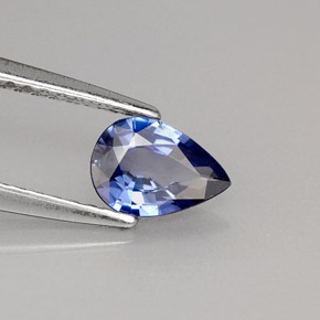 0.64캐럿 천연 블루 사파이어, 배 모양, 7×4.9 mm, VVS-VS