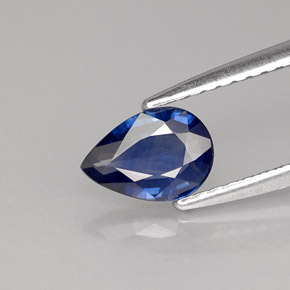 0.63캐럿 천연 블루 사파이어, 배 모양, 7.1×5 mm, VVS-VS