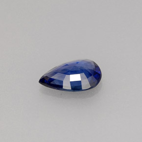 0.63캐럿 천연 블루 사파이어, 배 모양, 7.1×5 mm, VVS-VS
