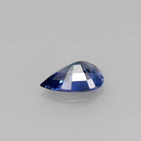 0.71캐럿 천연 블루 사파이어, 배 모양, 7.1×4.9 mm, VVS-VS