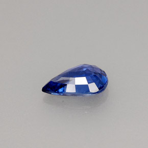 0.72캐럿 천연 블루 사파이어, 배 모양, 7.1×4.9 mm, VVS-VS