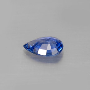 0.67캐럿 천연 블루 사파이어, 배 모양, 7×5 mm, VVS-VS