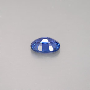 0.87캐럿 천연 블루 사파이어, 타원형 컷, 6.8×5 mm, VVS-VS