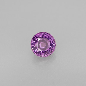 0.44캐럿 천연 바이올렛 사파이어, 라운드 컷, 4.22 mm, VS
