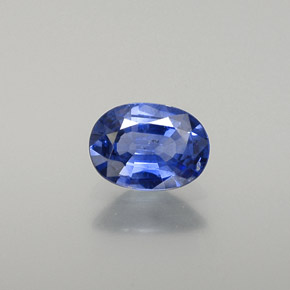 0.76캐럿 천연 블루 사파이어, 타원형 컷, 6.7×4.9 mm, VS-SI
