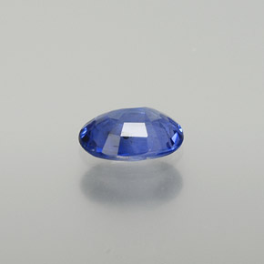 0.76캐럿 천연 블루 사파이어, 타원형 컷, 6.7×4.9 mm, VS-SI