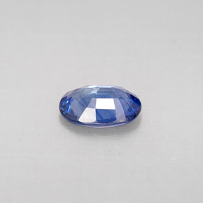 0.77캐럿 천연 콘플라워 블루 사파이어, 타원형 컷, 6.9×5.2 mm, VS