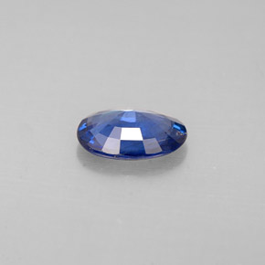0.76캐럿 천연 블루 사파이어, 타원형 컷, 7.1×5.1 mm, VS