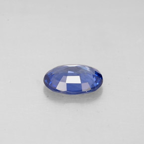 0.73캐럿 천연 블루 사파이어, 타원형 컷, 7×5.1 mm, VS