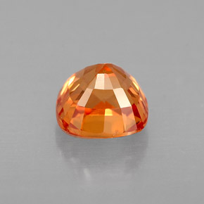 0.88캐럿 천연 옐로우 오렌지 사파이어, 쿠션 컷, 5.1×5 mm, VS