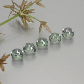 캐럿 천연 그린 사파이어 보석, 쿠션 컷, 4.5×4.4 mm, VVS