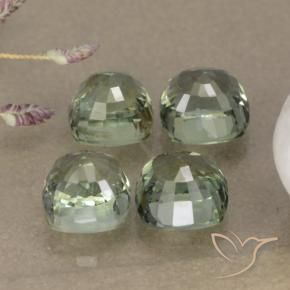 3.54캐럿 천연 Pale Green    사파이어 보석, 방석, VVS-VS