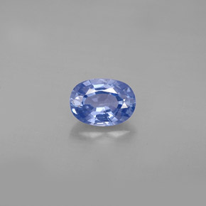 0.98캐럿 천연 블루 사파이어, 타원형 컷, 6.9×5 mm, VS
