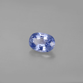 0.98캐럿 천연 블루 사파이어, 타원형 컷, 6.9×5 mm, VS