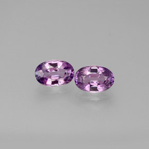 캐럿 천연 푸르스름한 바이올렛 사파이어 보석, 타원형 컷, 6.1×4.1 mm, VVS-VS